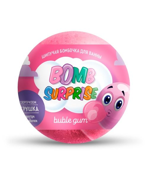 Изображение товара Шипучая бомбочка для ванны с игрушкой Bubble gum Bomb Surprise 115г Шипучая бомбочка для ванны с игрушкой Bubble gum Bomb Surprise 115г фотография