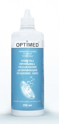 Изображение товара Раствор optimed универсал для контактных линз 250мл Раствор optimed универсал для контактных линз 250мл фотография