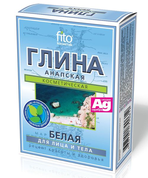 Изображение товара Глина белая анапская фитокосметик для лица и тела 100г Глина белая анапская фитокосметик для лица и тела 100г фотография