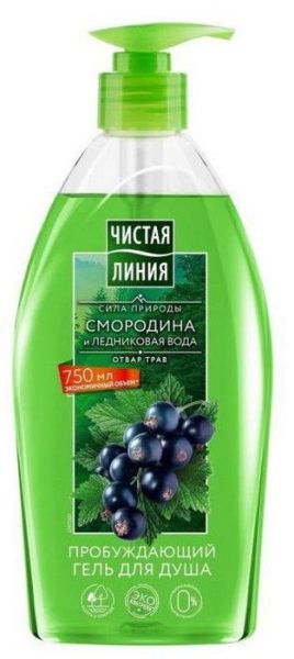 Изображение товара Чистая линия Гель для душа пробуждающий 750мл Чистая линия Гель для душа пробуждающий 750мл фотография
