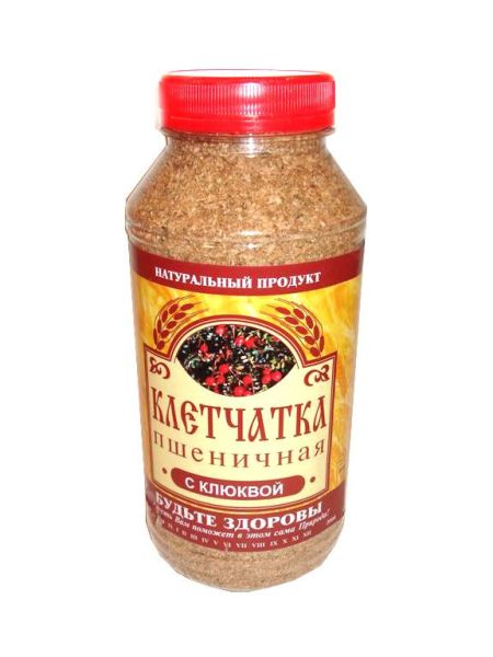 Изображение товара Клетчатка пшеничная клюква, 270 г Клетчатка пшеничная клюква, 270 г фотография