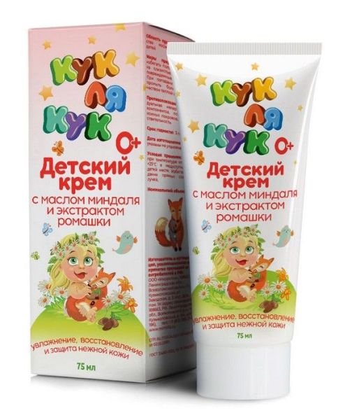 Изображение товара Крем детский с маслом миндаля и экстрактом ромашки Кук ля Кук 75мл Крем детский с маслом миндаля и экстрактом ромашки Кук ля Кук 75мл фотография
